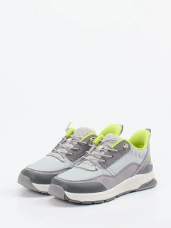 Ricosta – Sneaker aus Veloursleder und Mesh grau