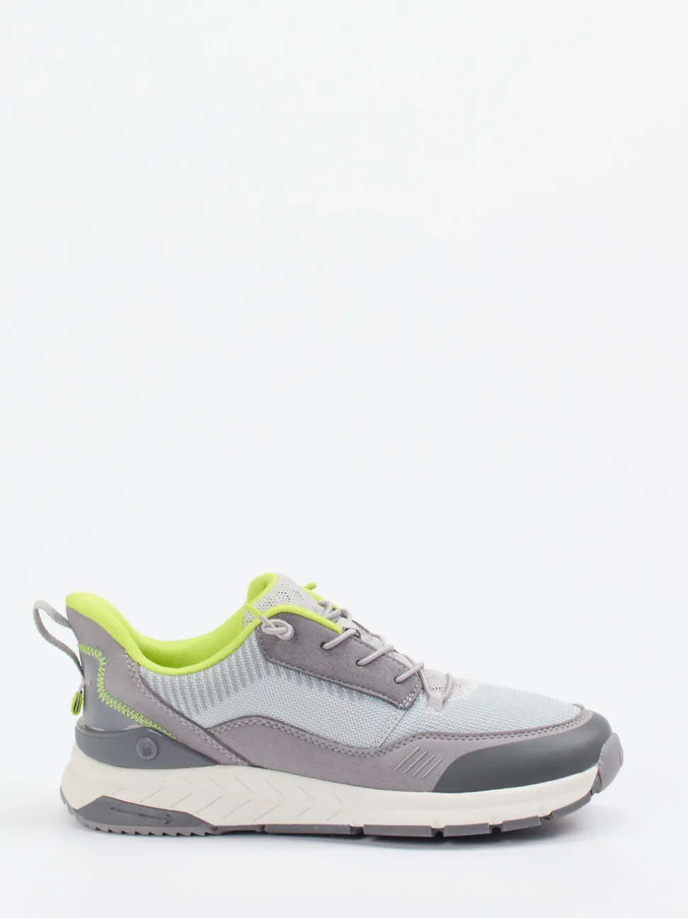 Ricosta – Sneaker aus Veloursleder und Mesh grau