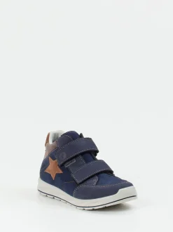 Ricosta – Sneaker Mid-Cut aus Veloursleder Dunkelblau
