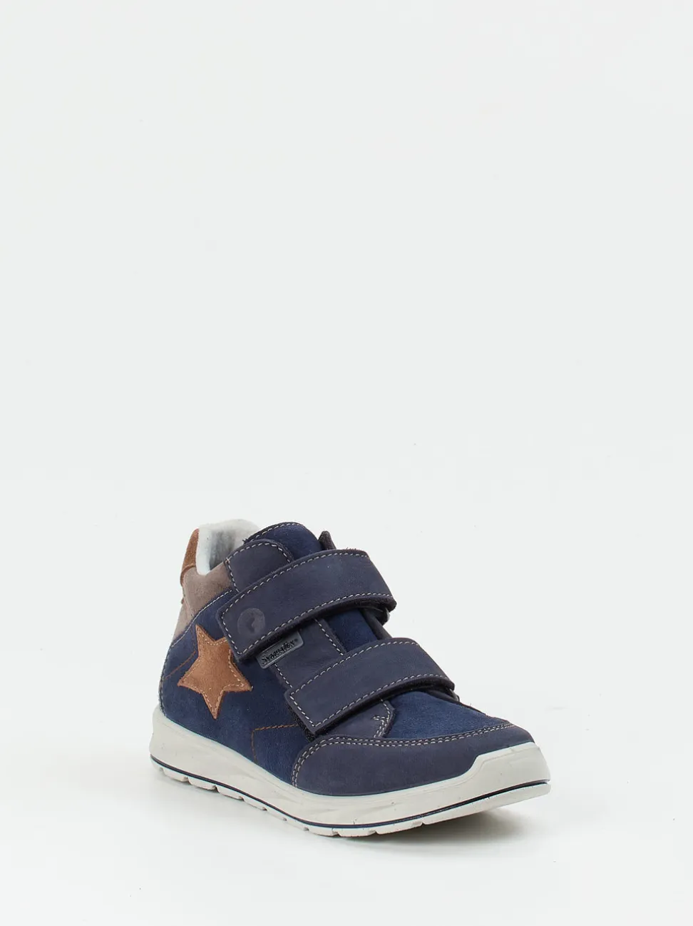 Ricosta – Sneaker Mid-Cut aus Veloursleder Dunkelblau