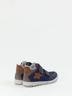 Ricosta – Sneaker Mid-Cut aus Veloursleder Dunkelblau