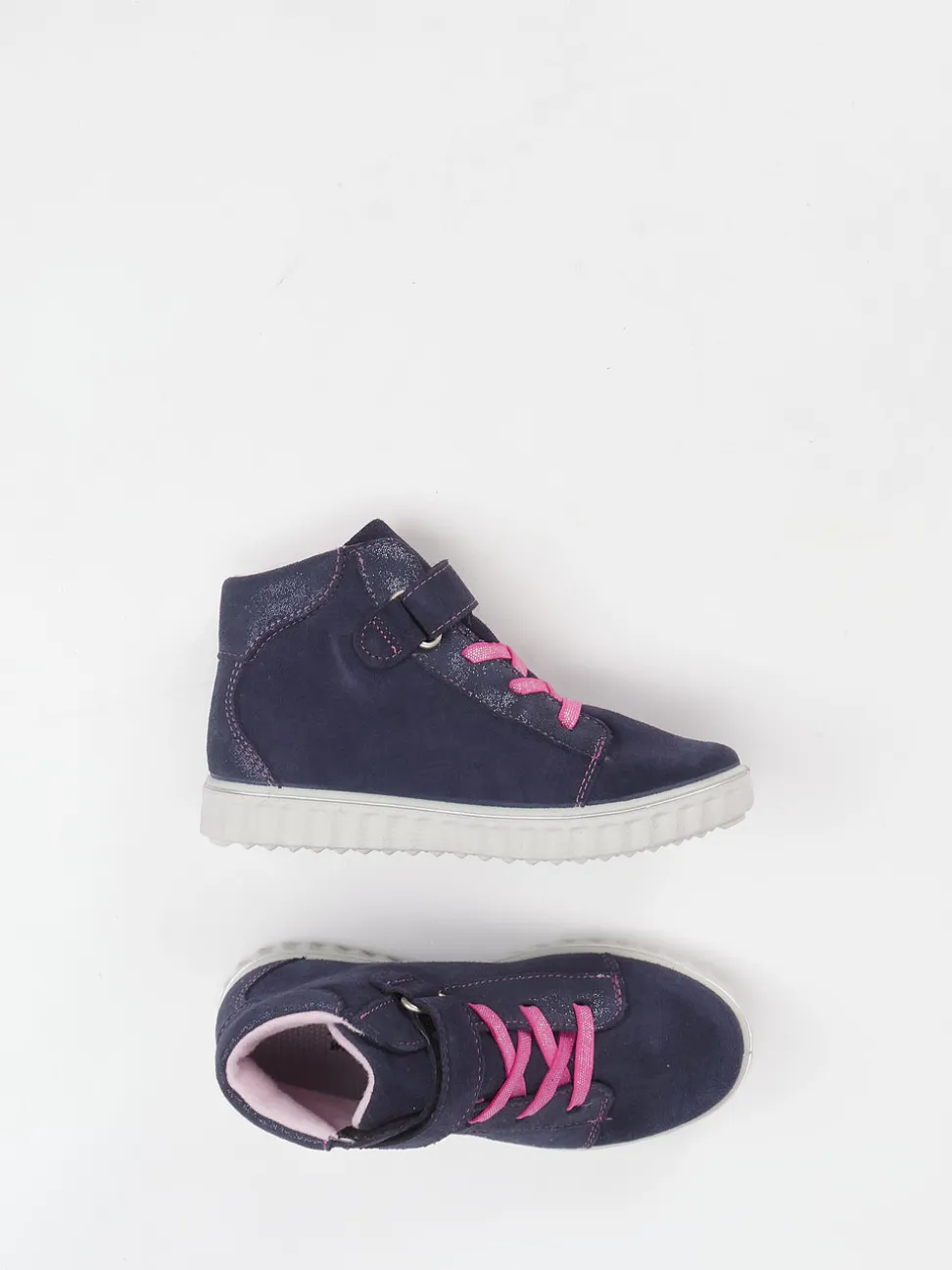 Ricosta – Sneaker Mid-Cut aus Veloursleder Dunkelviolett