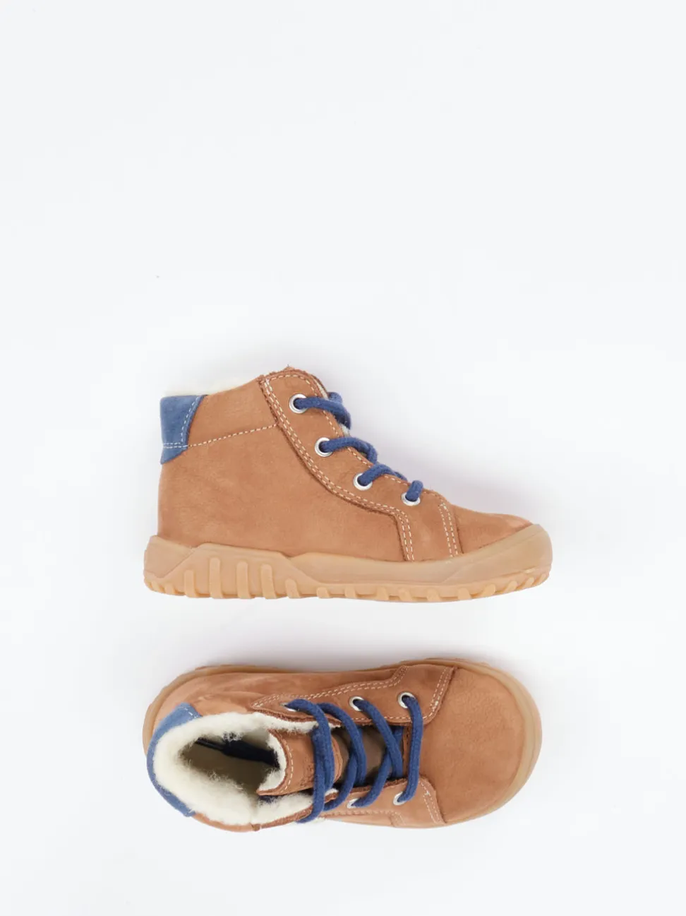 Ricosta – Stiefeletten aus Nubukleder cognacbraun