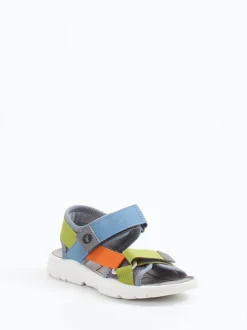 Ricosta – Trekking-Sandale aus Textil grau bunt