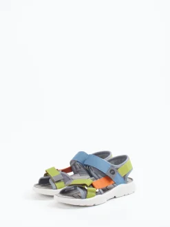 Ricosta – Trekking-Sandale aus Textil grau bunt