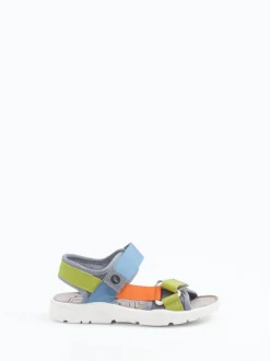 Ricosta – Trekking-Sandale aus Textil grau bunt