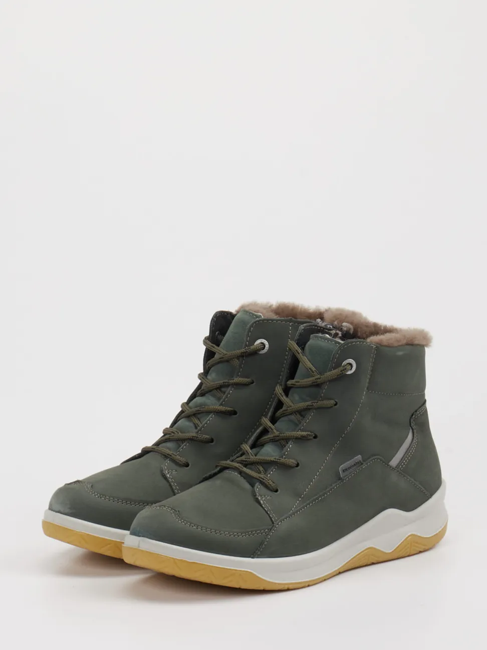 Ricosta – Winter-Stiefeletten aus Leder Olivgrün