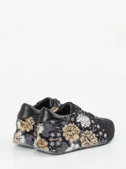 Rise – Fashion-Sneaker aus Metallic mit Strassbesatz