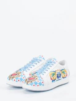 Rise – Sneaker aus Leder mit Allover-Grafikprint