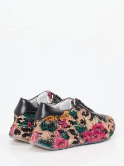 Rise – Sneaker aus Textil mit Strassbesatz