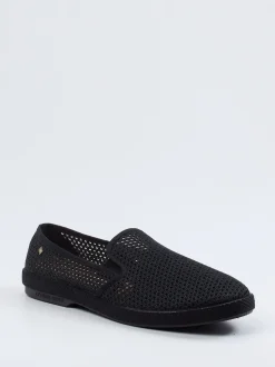 Rivieras – Slip-On aus Mesh-Textil Schwarz