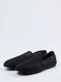 Rivieras – Slip-On aus Mesh-Textil Schwarz