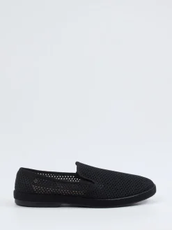 Rivieras – Slip-On aus Mesh-Textil Schwarz