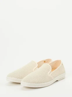 Rivieras – Slip-On Sneaker aus Mesh-Textil Beige