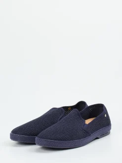 Rivieras – Slip-Ons aus Textil-Mesh Dunkelblau