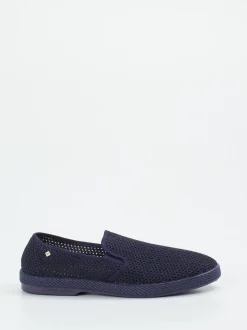 Rivieras – Slip-Ons aus Textil-Mesh Dunkelblau