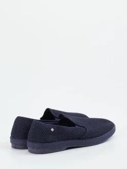 Rivieras – Slip-Ons aus Textil-Mesh Dunkelblau