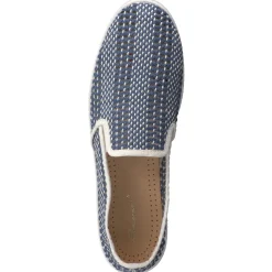 Rivieras – Slipper aus Flechtleder Dunkelblau