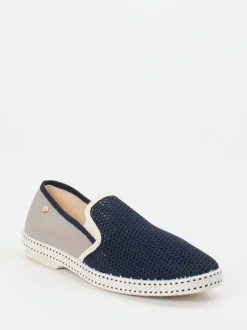 Rivieras – Slipper aus Textil-Mesh in Dunkelblau