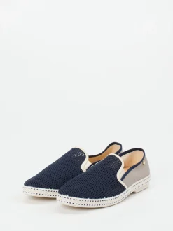 Rivieras – Slipper aus Textil-Mesh in Dunkelblau