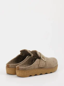 Rohde – Clogs aus Filz Beige