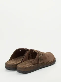 Rohde – Clogs aus Nubukleder in Braun