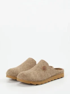 Rohde – Filzpantoffeln aus Soft-Filz in Beige