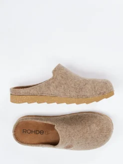 Rohde – Filzpantoffeln aus Soft-Filz in Beige