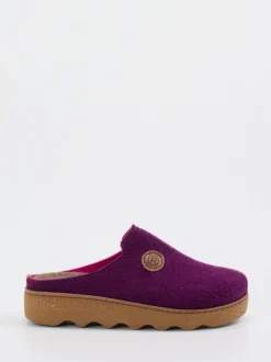 Rohde – Hausschuh-Clogs aus Filz Violett