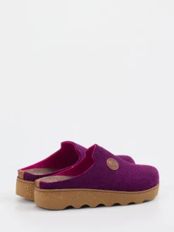 Rohde – Hausschuh-Clogs aus Filz Violett