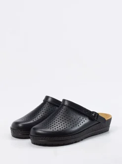 Rohde – Komfort-Clogs aus Kalbleder blau