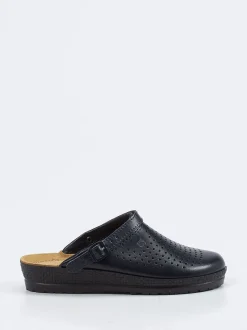 Rohde – Komfort-Clogs aus Kalbleder blau