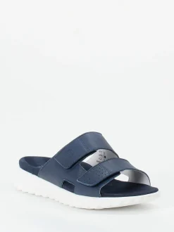 Rohde – Komfort-Pantolette aus Nubukleder marineblau