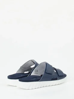 Rohde – Komfort-Pantolette aus Nubukleder marineblau
