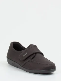 Rohde – Komfort-Slipper aus Textil Dunkelbraun