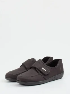 Rohde – Komfort-Slipper aus Textil Dunkelbraun