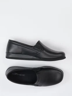 Rohde – Komfort-Slipper aus Kalbleder schwarz