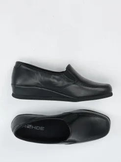 Rohde – Komfort-Slipper aus Kalbleder Schwarz