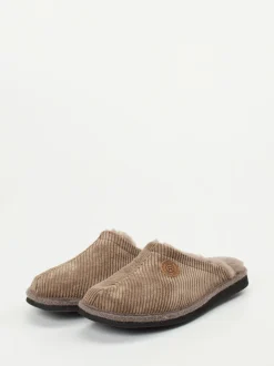Rohde – Pantoffeln aus Cord mit Lammfellfutter