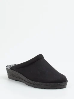 Rohde – Pantoffeln aus Textil in Schwarz