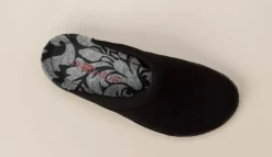 Rohde – Pantoffeln aus Textil in Schwarz