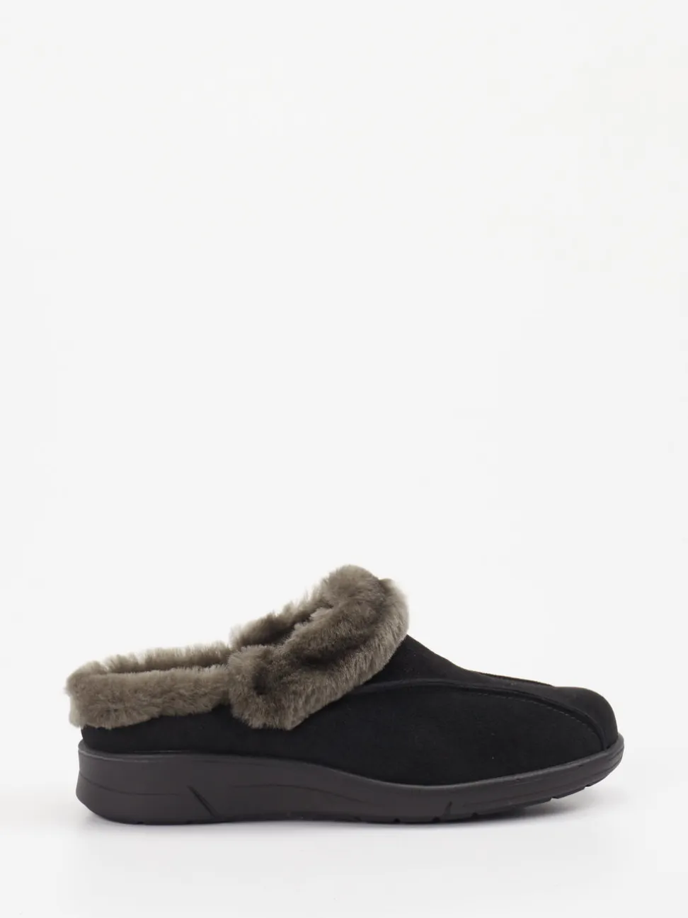 Sabalin – Clog-Hausschuh aus Leder Schwarz