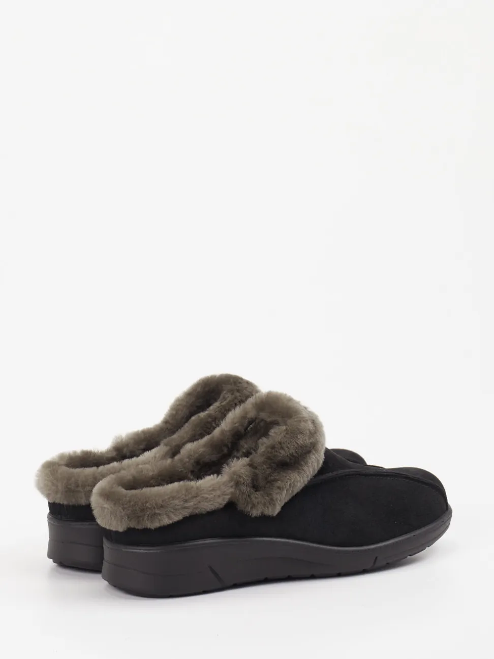Sabalin – Clog-Hausschuh aus Leder Schwarz
