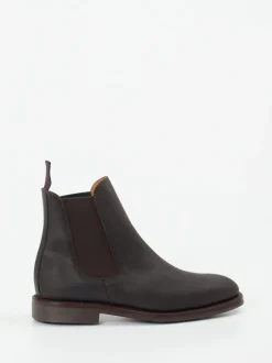 Sanders And Sanders – Chelsea Boots aus Veloursleder braun