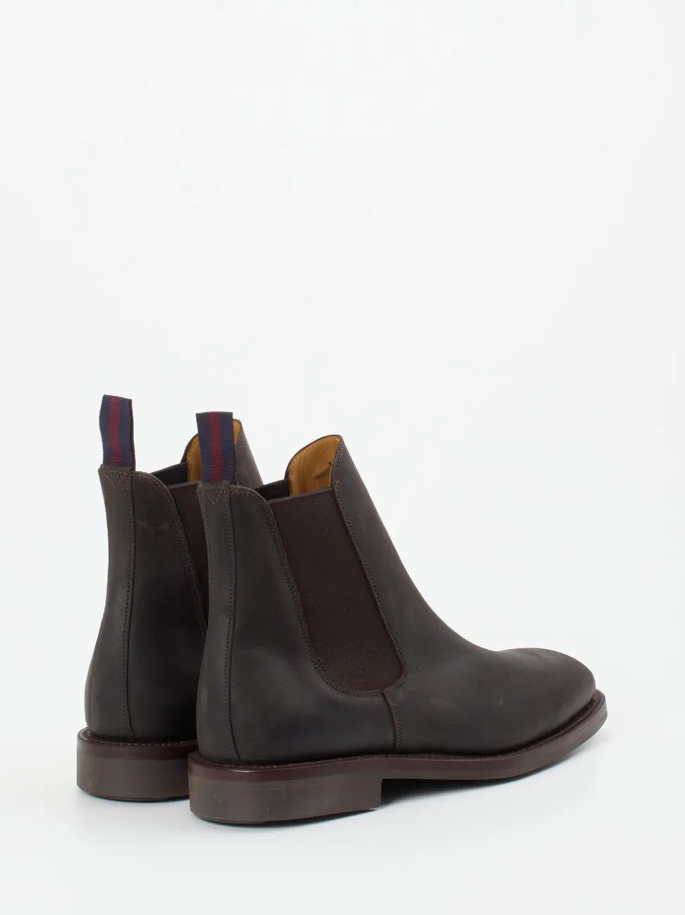 Sanders And Sanders – Chelsea Boots aus Veloursleder braun