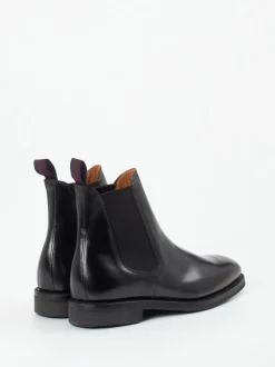 Sanders and Sanders – Chelsea Boots aus Kalbleder schwarz