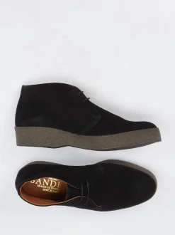 Sanders And Sanders – Desert Boots aus Veloursleder schwarz