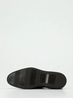 Santoni – Chelsea Boots aus Veloursleder schwarz