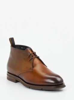 Santoni – Desert Boots aus Kalbleder braun
