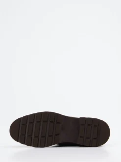 Santoni – Halbschuhe aus Veloursleder Dunkelbraun